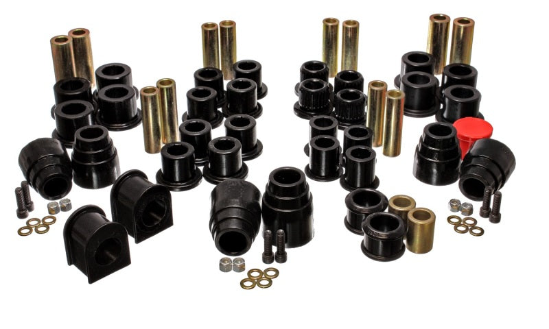 ES Hyper-Flex Sets - Black - Energy Suspension 00-04 Ford Excursion 4WD Black Hyper-flex Master Bushing Set