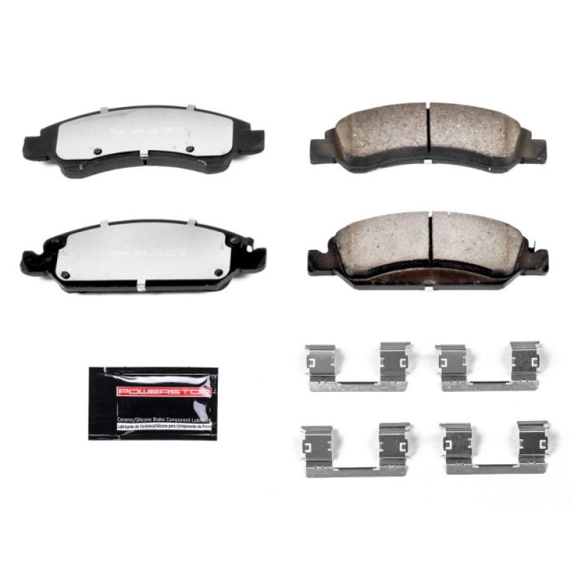 PSB Z36 Truck & Tow Brake Pads - Power Stop 06-18 Chevrolet Silverado 1500 Front Z36 Truck & Tow Brake Pads w/Hardware