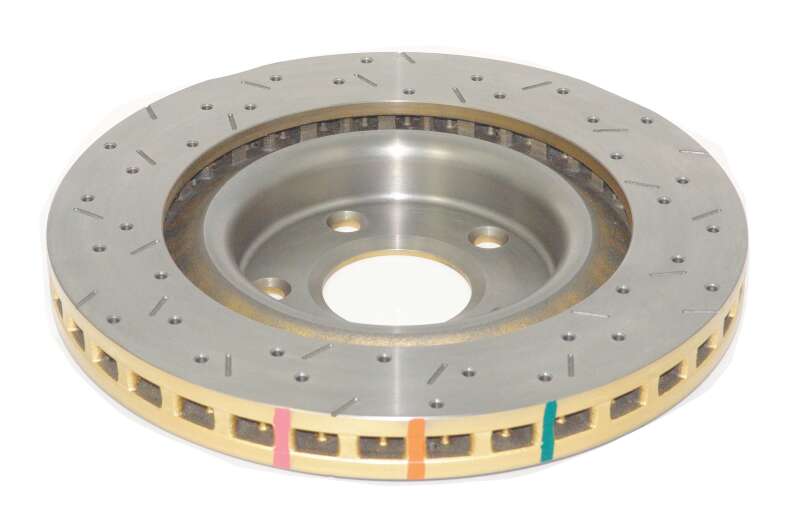 DBA 4000 Slot&Drill Rotors - DBA 97-04 Corvette C5/C6 Front Drilled & Slotted 4000 Series Rotor