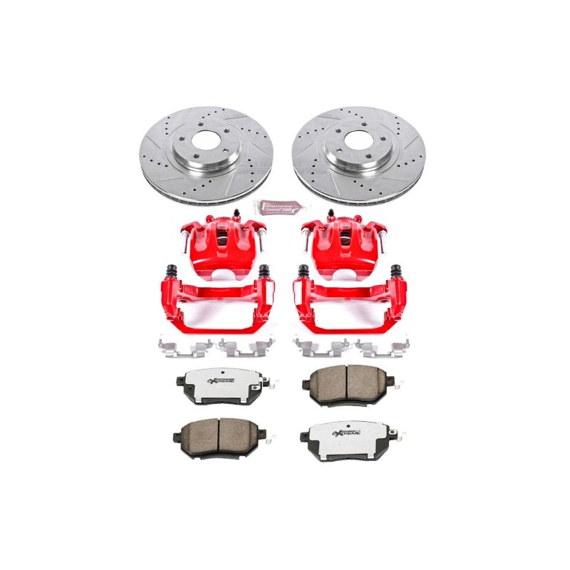 PSB Z26 Street Warrior Kit - Power Stop 09-11 Nissan Murano Front Z26 Street Kit w/Cals