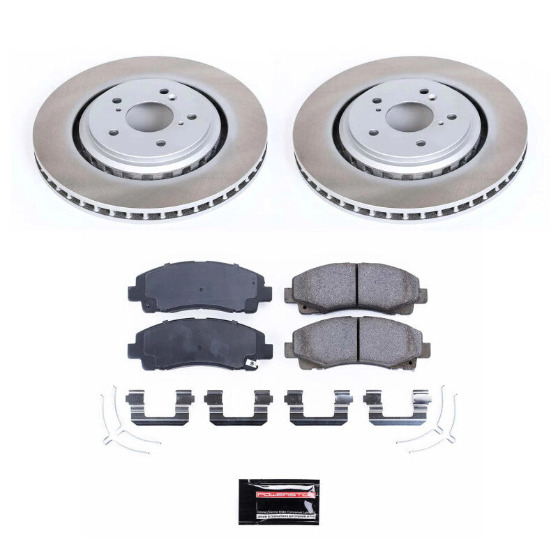 PSB Semi-Coated Rotor Kits - Power Stop 15-20 Acura TLX Front Semi-Coated Rotor Kit