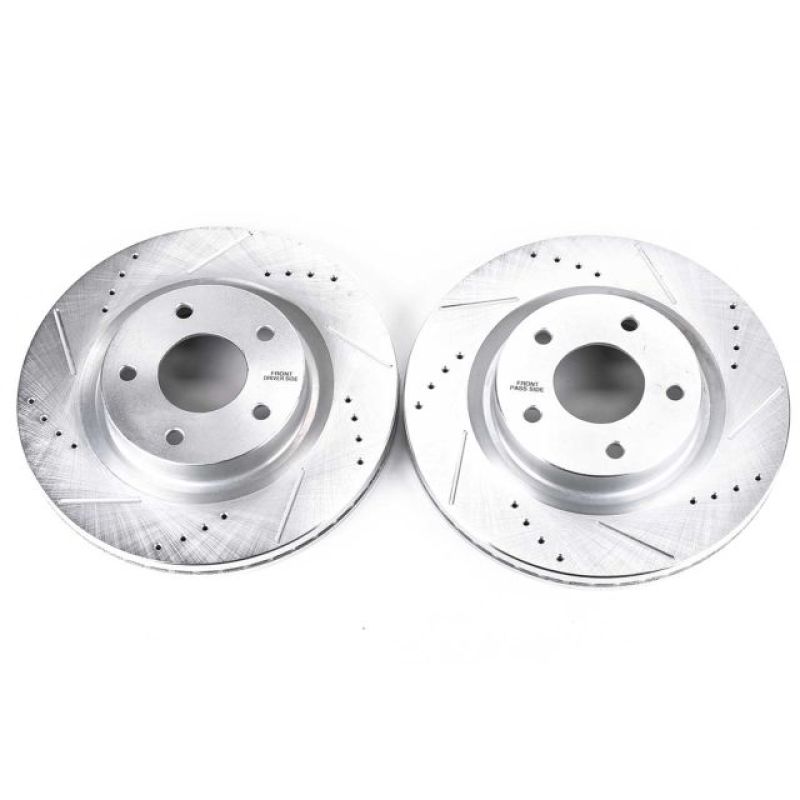 PSB Evolution Drill/Slot Rotor - Power Stop 07-13 Nissan Altima Front Evolution Drilled & Slotted Rotors - Pair