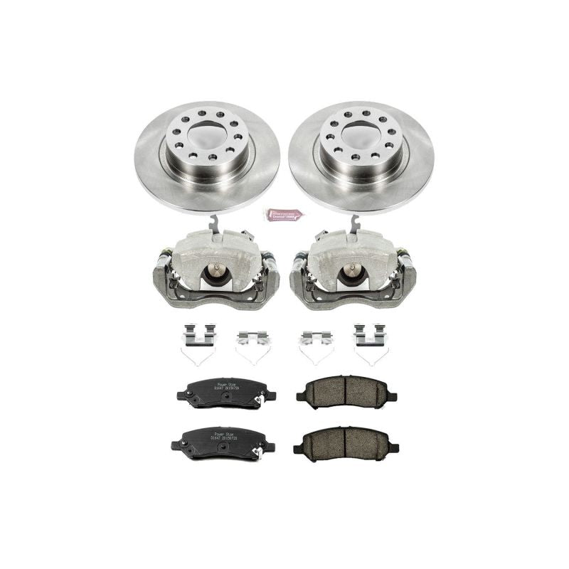 PSB Autospecialty Kit w/Cals - Power Stop 13-16 Dodge Dart Rear Autospecialty Brake Kit w/Calipers