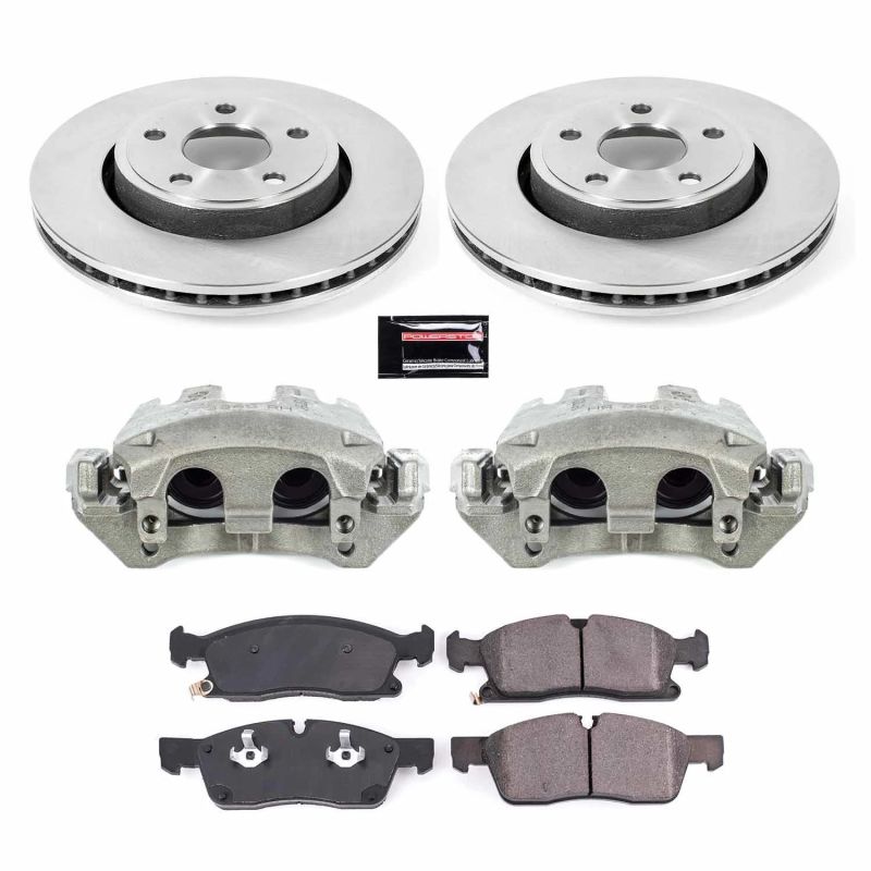 PSB Autospecialty Caliper - Power Stop 17-19 Jeep Grand Cherokee Front Autospecialty Kit w/Cals