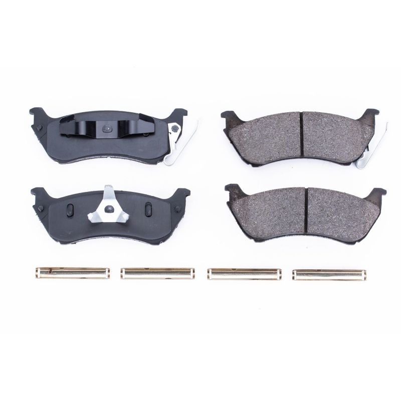 PSB Z17 Evolution Brake Pads - Power Stop 1998 Mercedes-Benz ML320 Rear Z17 Evolution Ceramic Brake Pads w/Hardware