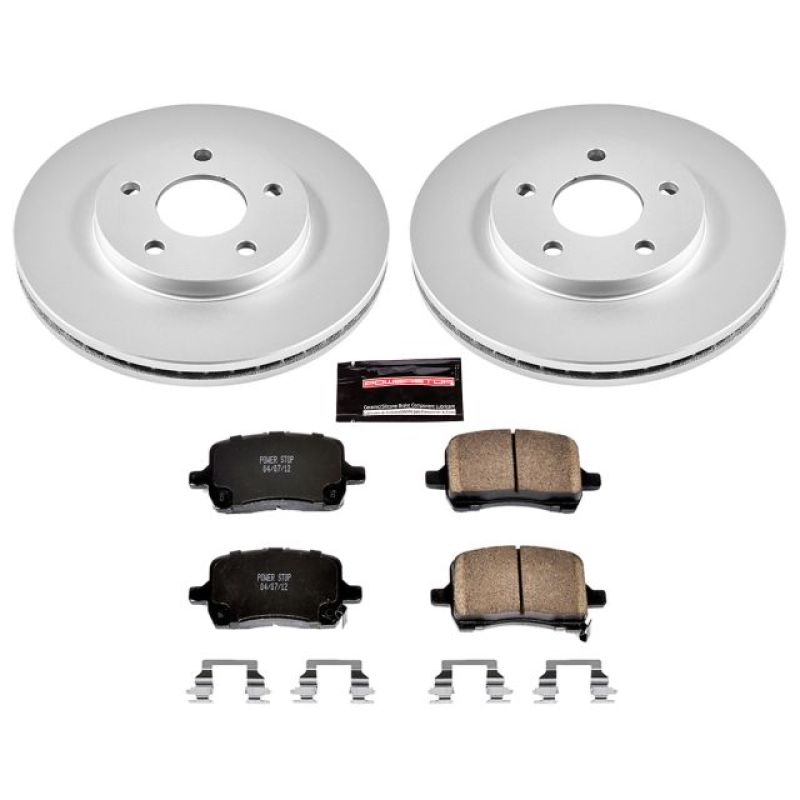 PSB Z17 Evolution Coated Kit - Power Stop 08-11 Chevrolet HHR Front Z17 Evolution Geomet Coated Brake Kit
