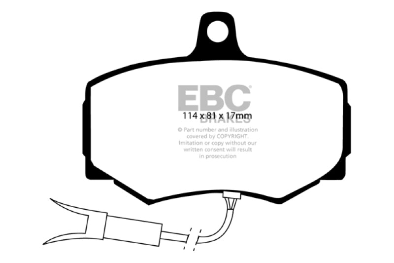 EBC Redstuff Brake Pad Sets - EBC 88-89 Jaguar XJ6 3.6 Redstuff Front Brake Pads
