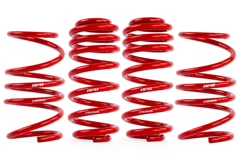 APR Lowering Springs - APR 22-26 Volkswagen Golf R (MK8) Lowering Springs - Red