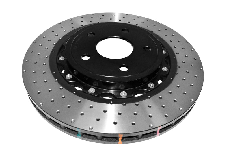 DBA 5000 Series Drilled Rotors - DBA 06-10 Jeep Grand Cherokee SRT8 Front 5000 Series Cross Drilled Rotor w/Black Hat