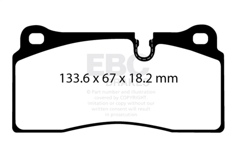EBC Redstuff Brake Pad Sets - EBC 2018+ BMW M2 Competition 3.0TT Redstuff Rear Brake Pads