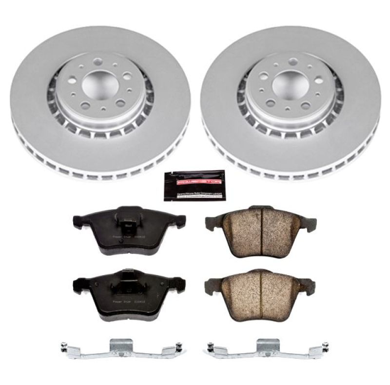 PSB Z23 Evolution Coated Kit - Power Stop 03-14 Volvo XC90 Front Z23 Evolution Sport Coated Brake Kit