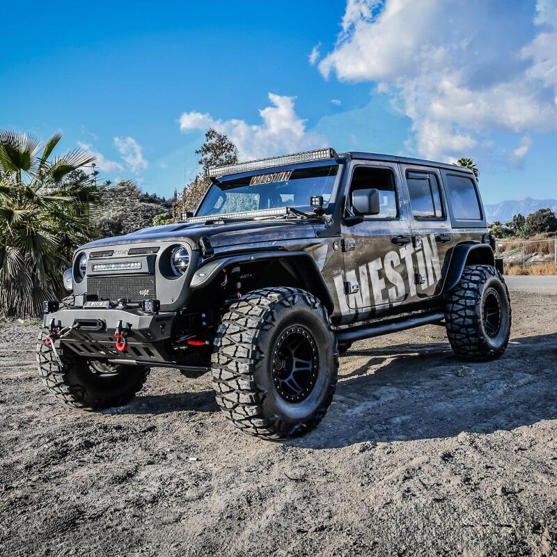 WES Nerf Bars - E-Series 3 - Westin 18-22 Jeep Wrangler JLU 4dr. E-Series 3 Nerf Step Bars - Tex. Blk