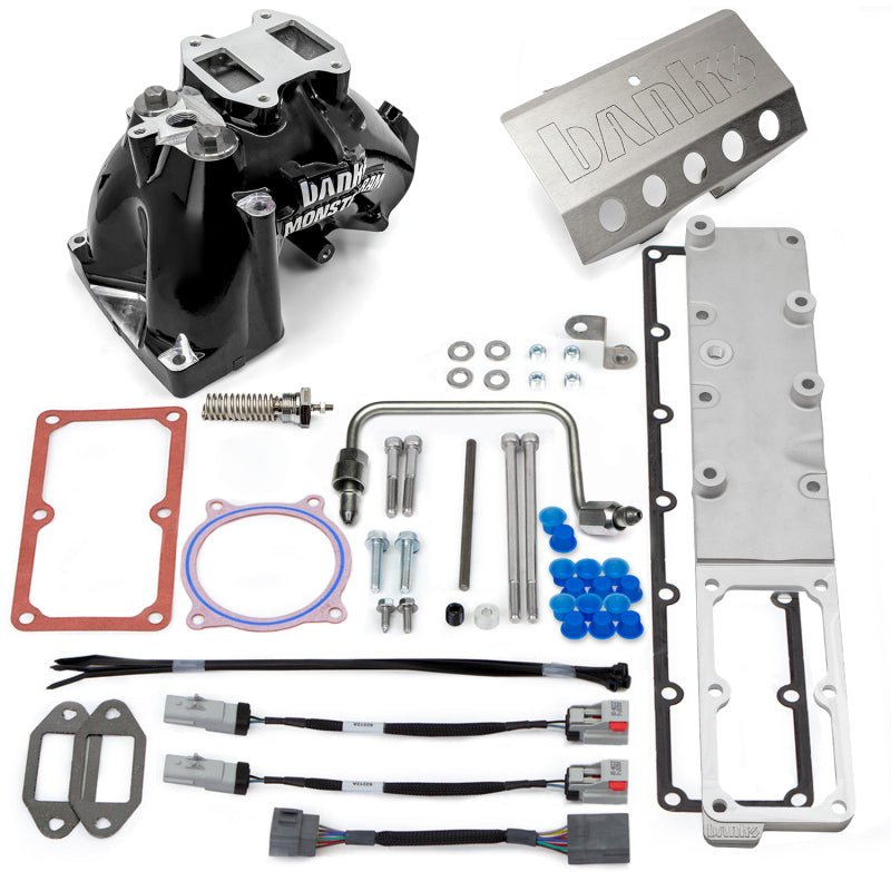 GBE Monster-Ram Intake - Banks Power 13-18 Ram 6.7L Monster-Ram Intake System Gen-2 w/Fuel Line - Black w/Heater System