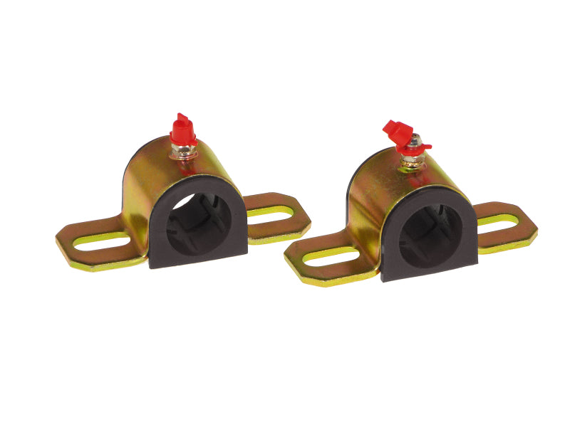 PRO Sway/End Link Bush - Blk - Prothane Universal Greasable Sway Bar Bushings - 1in - Type A Bracket - Black