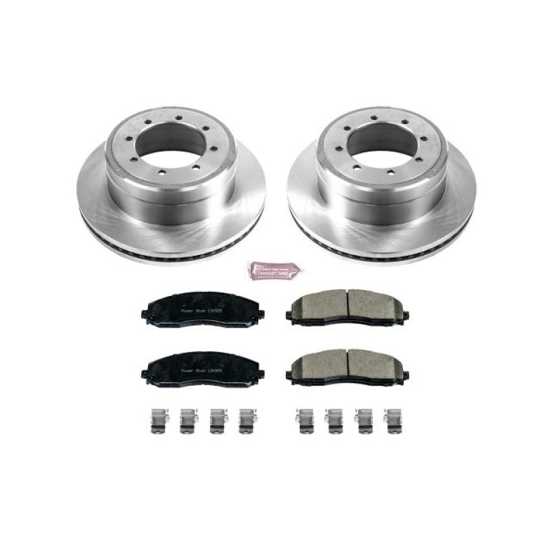 PSB Autospecialty Rotor - Power Stop 13-16 Ford F-450 Super Duty Rear Autospecialty Brake Kit