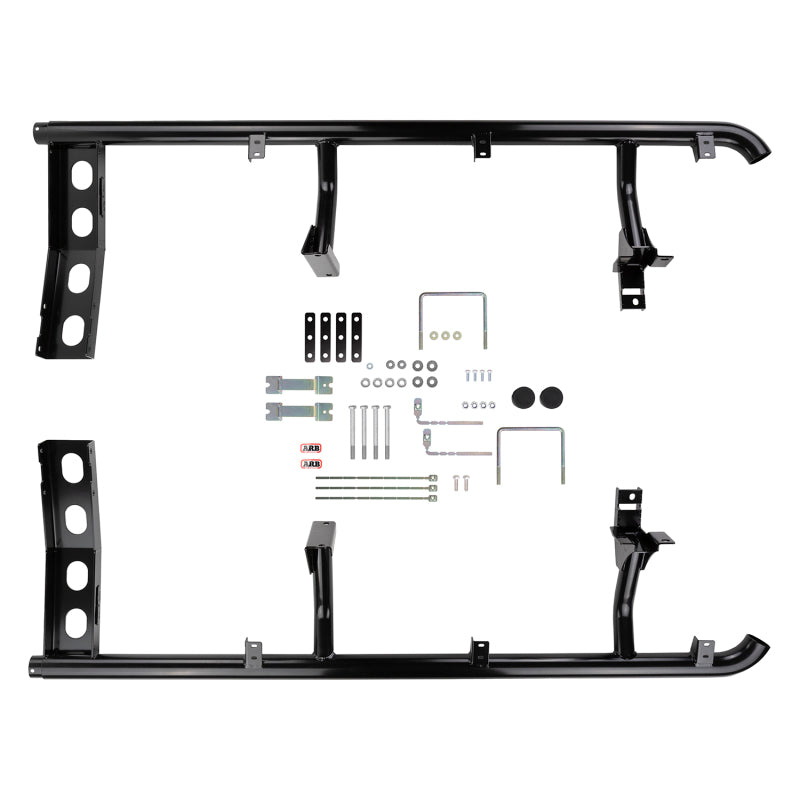 ARB Summit Side Steps/Rails - ARB Summit Step Section Hilux Dc/Ec Blk 15On