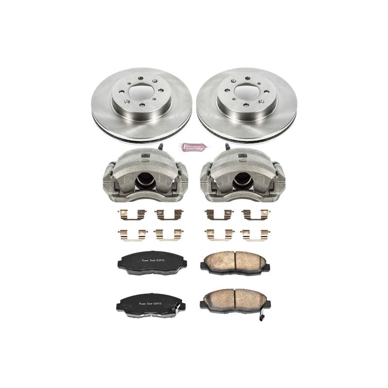 PSB Autospecialty Kit w/Cals - Power Stop 01-05 Honda Civic Front Autospecialty Brake Kit w/Calipers