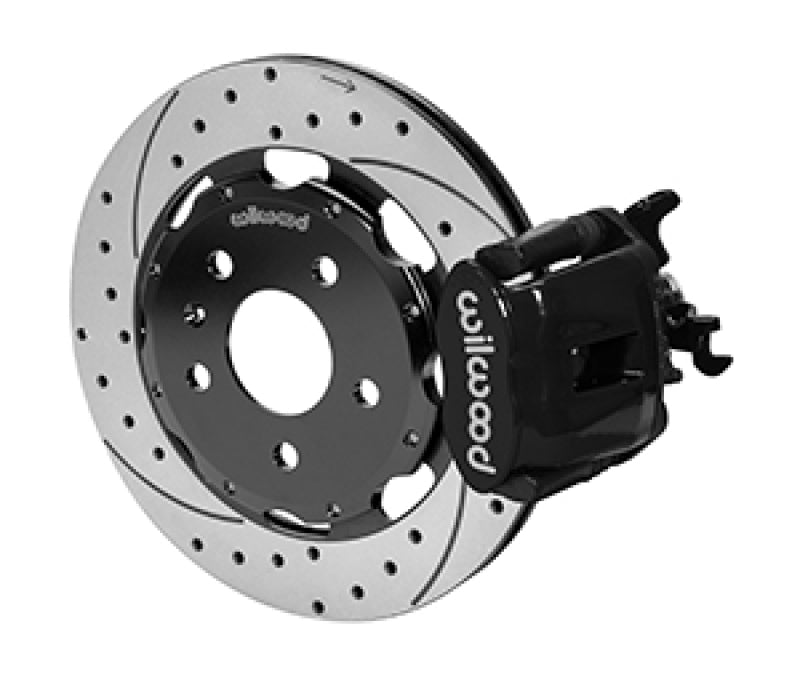 WIL Parking Brake Caliper - Wilwood 03-08 Audi A4 Caliper-Combination Parking Brake Rear 12.19 Rotor - Black