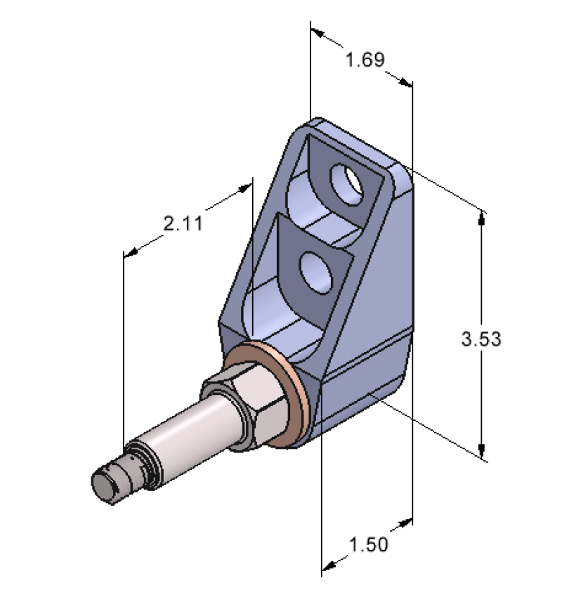 RID 4-Link Mount - Ridetech Billet ShockWave Lower Rear Mount Pair
