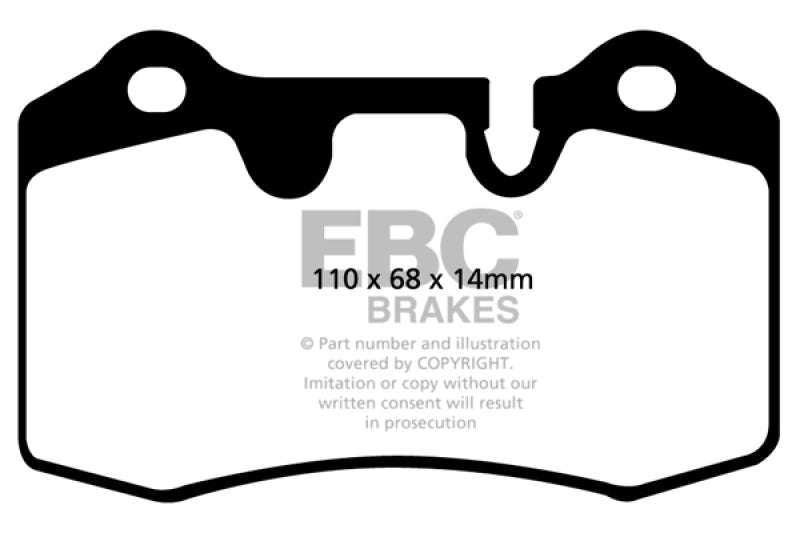 EBC Redstuff Brake Pad Sets - EBC 04-12 Aston Martin DB9 5.9 Redstuff Rear Brake Pads