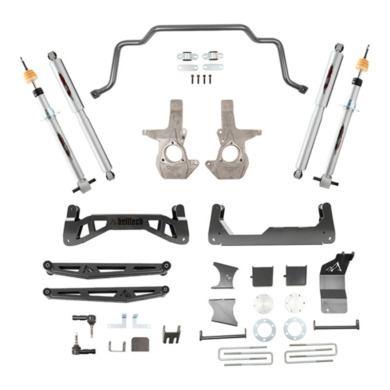 BT Lift Kit w Shocks - Belltech 16-18 Chevrolet Silverado / GMC Sierra 1500 4WD 7-9in Suspension Lift Kit w/ Shocks