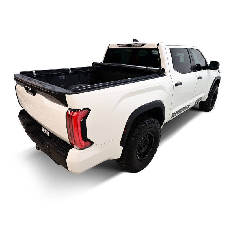 WES Soft Roll Tonneau Covers - Westin 22-24 Toyota Tundra 5.5ft. Bed Soft Roll Tonneau Cover - Black