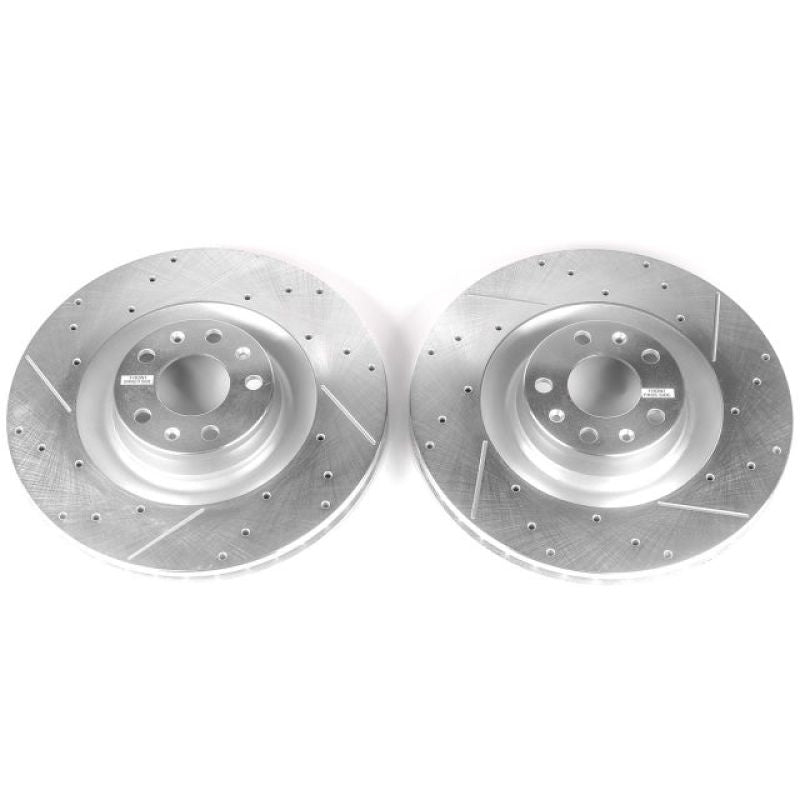 PSB Evolution Drill/Slot Rotor - Power Stop 09-10 Audi A6 Quattro Front Evolution Drilled & Slotted Rotors - Pair