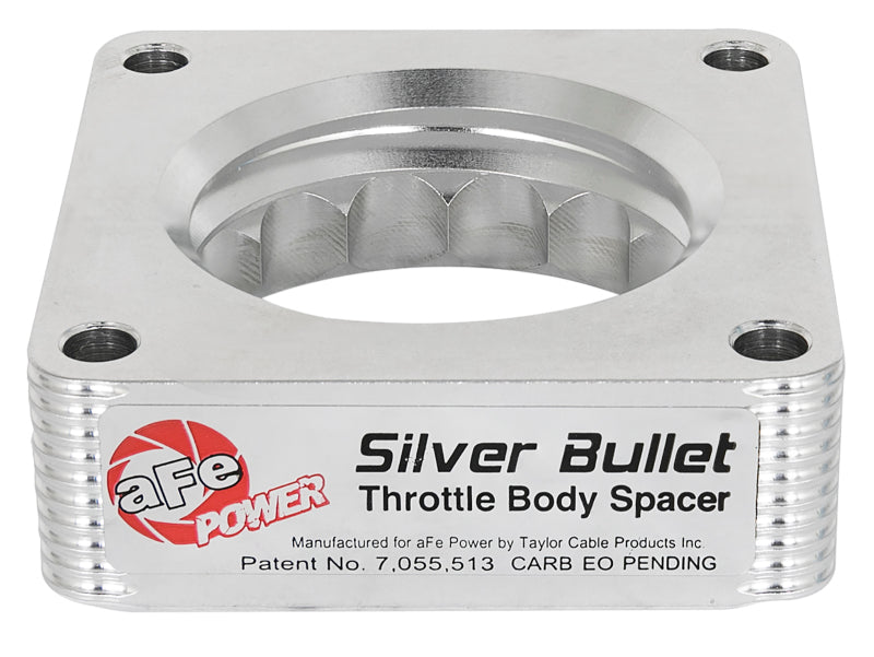AFE Silver Bullet TBS CARB Approved - aFe Silver Bullet Throttle Body Spacer 03-06 Nissan 350Z V6 3.5L (VQ35DE)