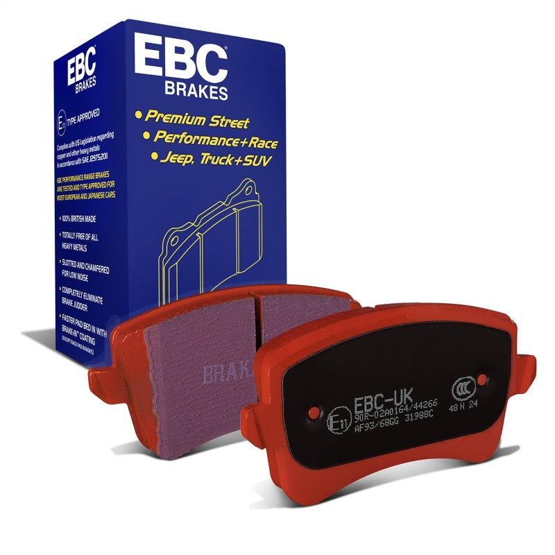 EBC Redstuff Brake Pad Sets - EBC 09-11 Audi A4 2.0 Turbo Redstuff Rear Brake Pads