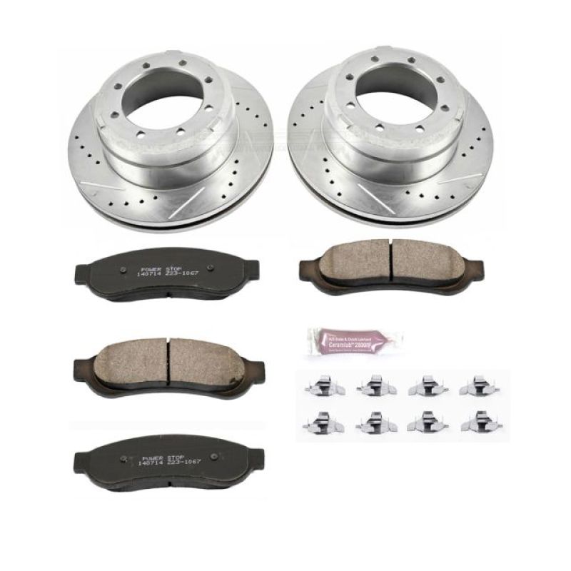 PSB Z23 Evolution Kit - Power Stop 05-10 Ford F-350 Super Duty Rear Z23 Evolution Sport Brake Kit