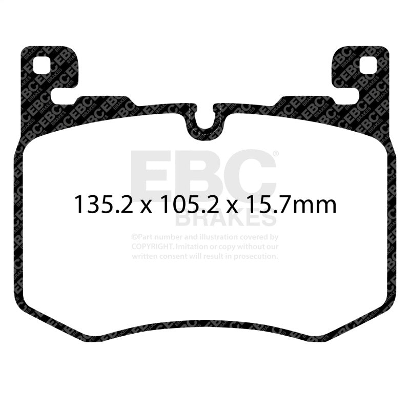 EBC Yellowstuff Brake Pad Sets - EBC 2019+ Jaguar F-Pace 5.0 Supercharged Yellowstuff Front Brake Pads