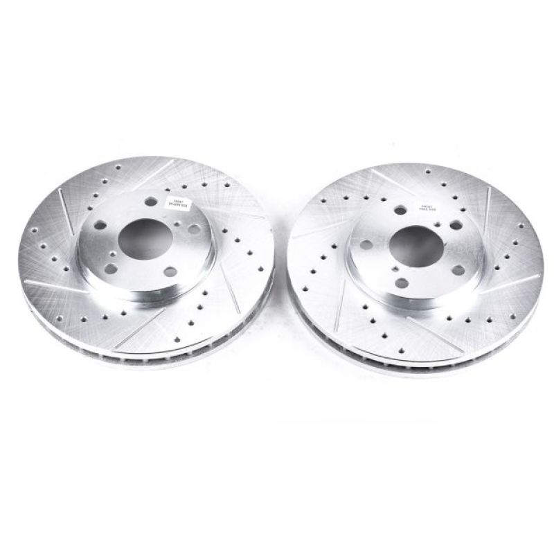 PSB Evolution Drill/Slot Rotor - Power Stop 93-05 Lexus GS300 Front Evolution Drilled & Slotted Rotors - Pair