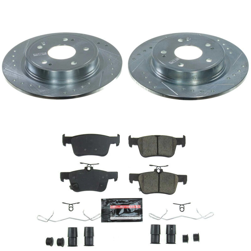 PSB Z23 Evolution Kit - Power Stop 23-25 Acura Integra Rear Z23 Evolution Brake Kit