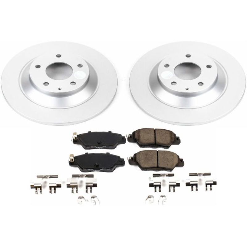 PSB Z17 Evolution Coated Kit - Power Stop 16-18 Mazda CX-5 Rear Z17 Evolution Geomet Coated Brake Kit