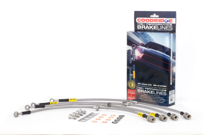 GR G-Stop Brake Line Kits - Goodridge 08-14 Subaru STi (w/Brembo Calipers) Stainless Steel Brake Line Kit