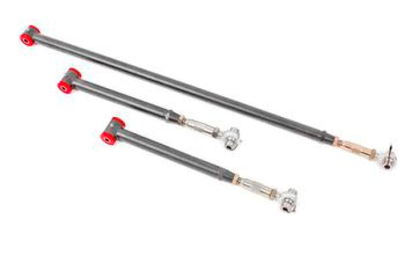 BMR Suspension Arm Kits - BMR 82-02 3rd Gen F-Body On-Car Adj. Rear Suspension Kit Poly/Rod End - Black Hammertone