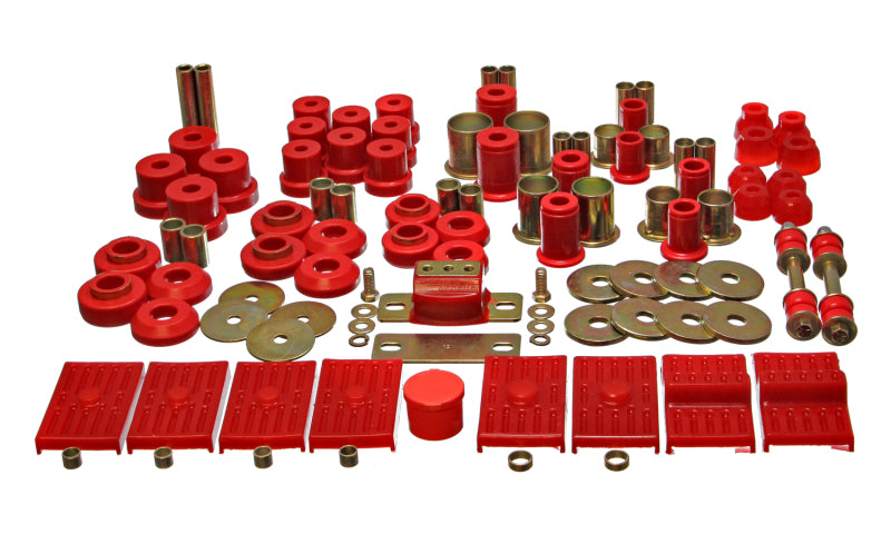 ES Hyper-Flex Sets - Red - Energy Suspension 76-79 Firebird / 75-79 Nova Red Hyper-flex Master Bushing Set