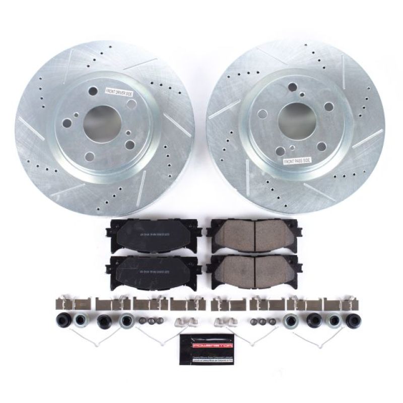 PSB Z23 Evolution Kit - Power Stop 13-18 Lexus ES300h Front Z23 Evolution Sport Brake Kit