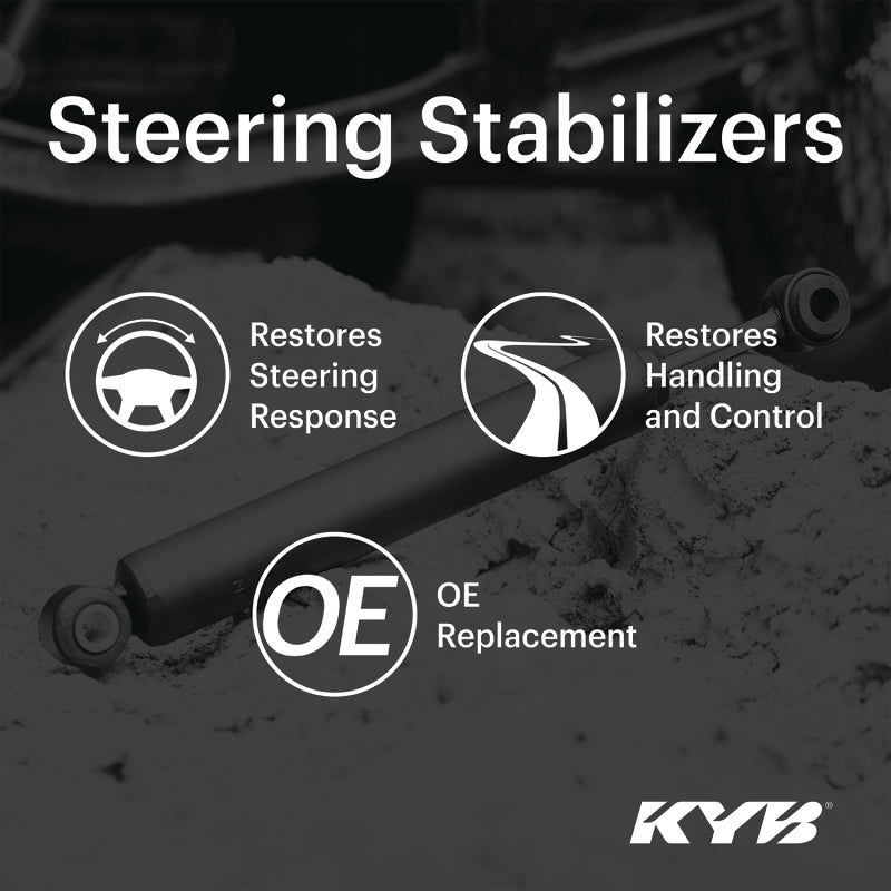 KYB Steering Stablizers - KYB Shocks & Struts Steering Stabilizers Front FORD Excursion (4WD) 2000-04 FORD F250 Super Duty (4W