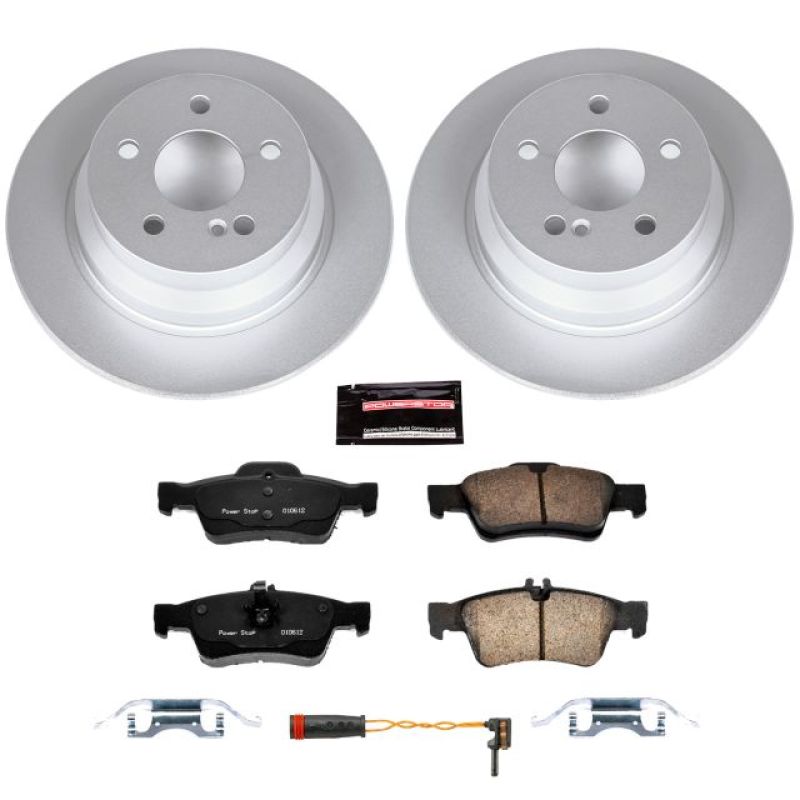PSB Z23 Evolution Coated Kit - Power Stop 14-16 Mercedes-Benz E250 Rear Z23 Evolution Sport Coated Brake Kit