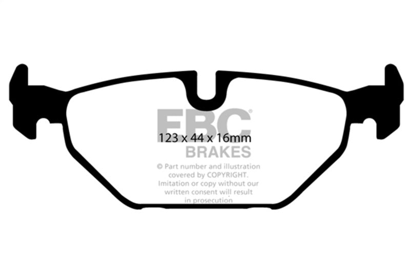 EBC Greenstuff Brake Pad Sets - EBC 99-01 Saab 9-5 2.3 Turbo (Aero) Greenstuff Rear Brake Pads
