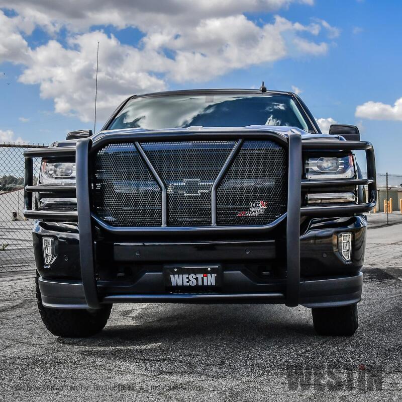 WES HDX Grille Guards - Westin 2016-2018 Chevrolet Silverado 1500 HDX Grille Guard - Black