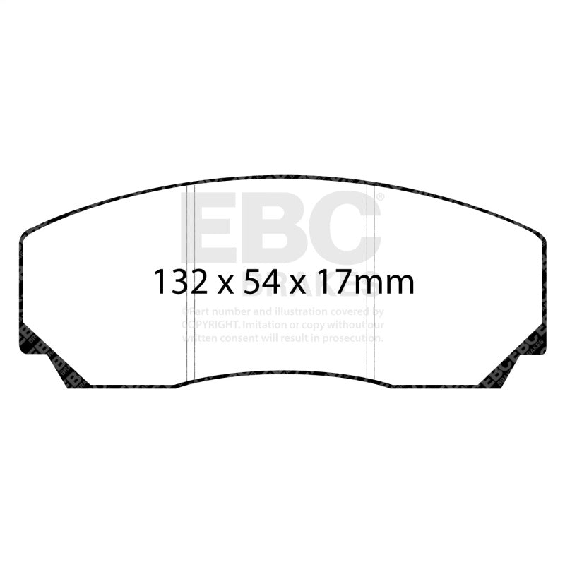 EBC Yellowstuff Brake Pad Sets - EBC 90-00 Aston Martin Vantage 5.3 (Twin Supercharged)(AP) Yellowstuff Front Brake Pads