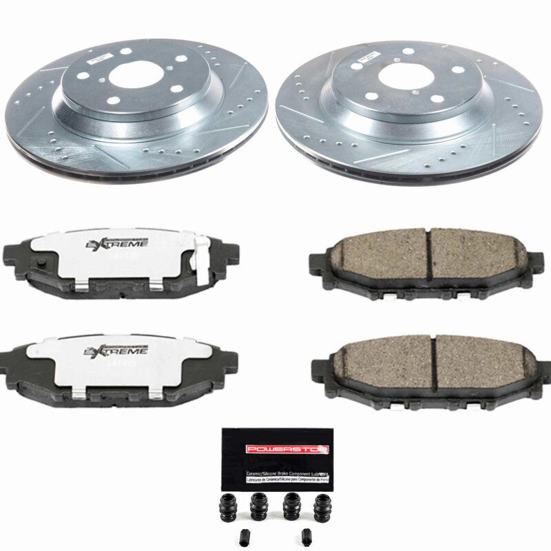 PSB Z26 Street Warrior Kit - Power Stop 2024 Subaru Impreza Rear Z26 Street Brake Kit