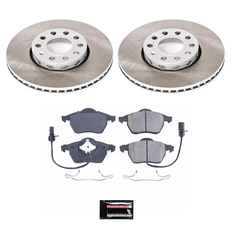 PSB Semi-Coated Rotor Kits - Power Stop 99-05 Volkswagen Passat Front Semi-Coated Rotor Kit