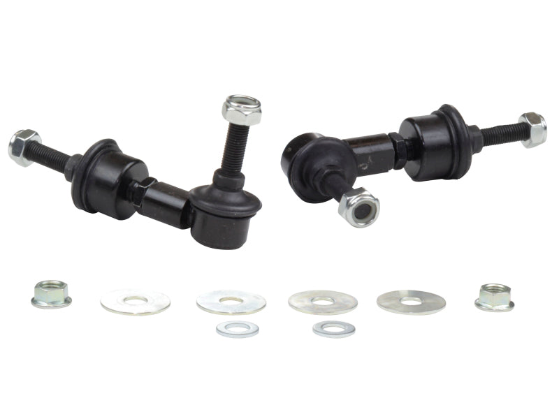 WL Sway Bar Links - Whiteline 5/05+ Ford Focus / 04+ Mazda 3 BK Rear Swaybar Link Kit H/Duty Adj Steel Ball