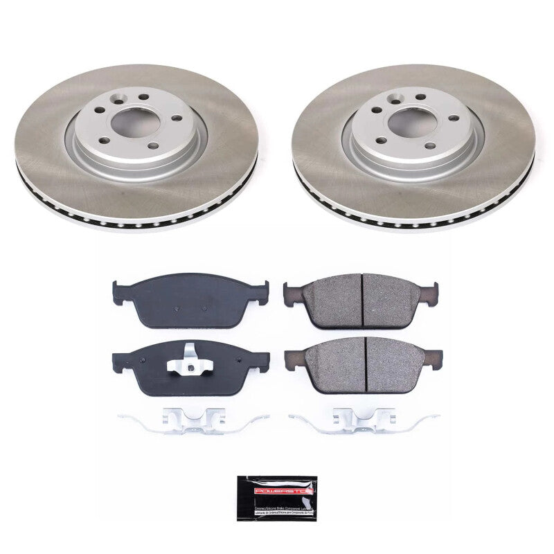 PSB Semi-Coated Rotor Kits - Power Stop 13-14 Ford Focus Front Semi-Coated Rotor Kit
