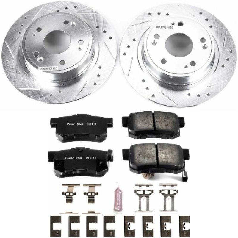 PSB Z23 Evolution Kit - Power Stop 16-18 Acura ILX Rear Z23 Evolution Sport Brake Kit