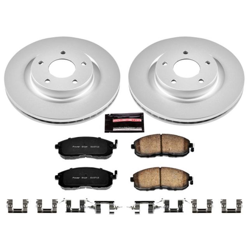 PSB Z17 Evolution Coated Kit - Power Stop 07-13 Nissan Altima Front Z17 Evolution Geomet Coated Brake Kit