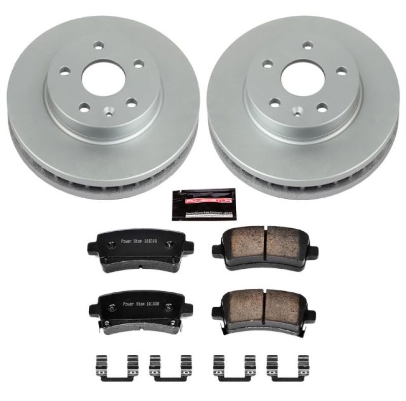 PSB Z17 Evolution Coated Kit - Power Stop 12-16 Buick LaCrosse Rear Z17 Evolution Geomet Coated Brake Kit